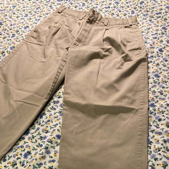 Haggar Men’s 100% Cotton Khaki Pants – Size 31x31 (Baggy Grandpa Fit) - Picture 2 of 7